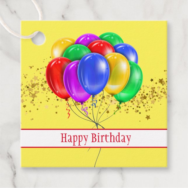 Happy Birthday Gift Tag (Front)