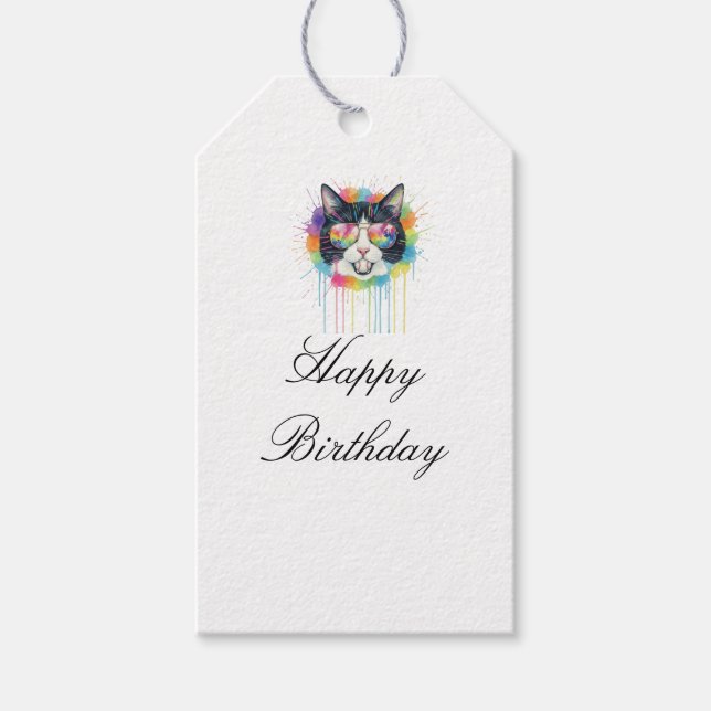 happy birthday  gift tags (Front)