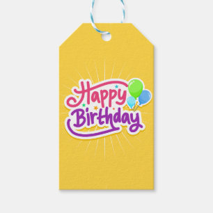  Happy Birthday Gift Tags
