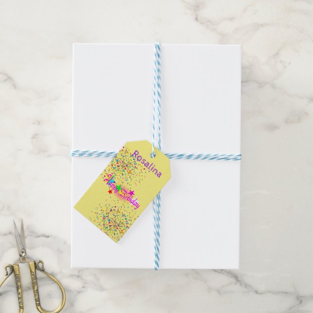 Happy Birthday Gift Tags (With Twine)