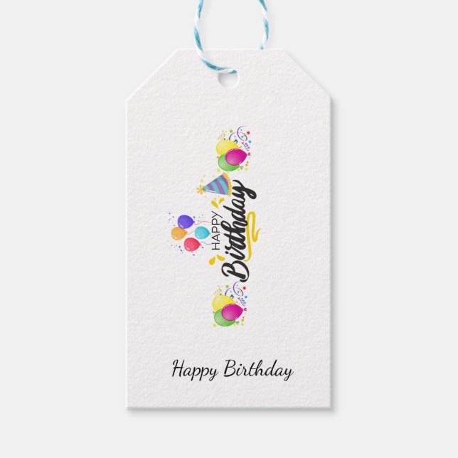HAPPY BIRTHDAY GIFT TAGS (Front)
