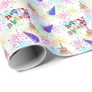 Happy Birthday Gift Wrapping Paper