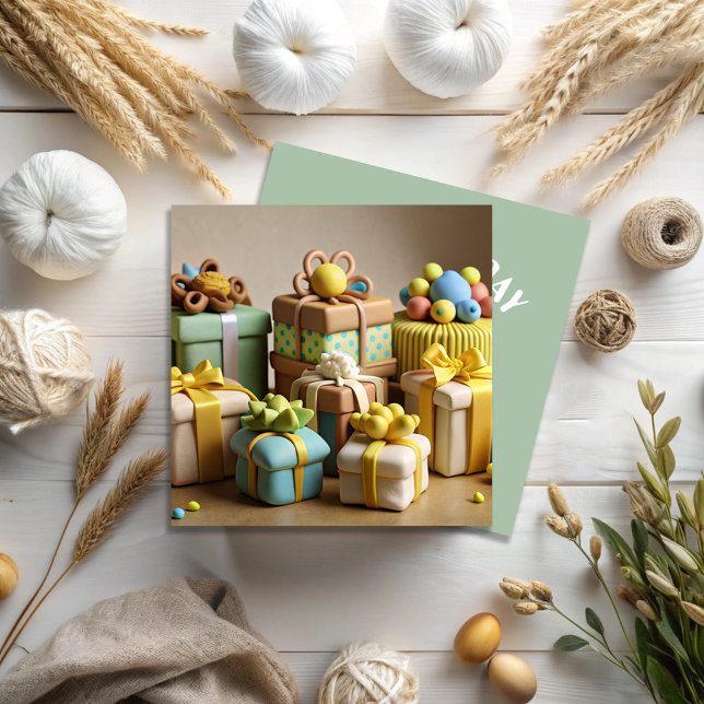 Happy Birthday Gifts Presents Image Greeting Card (Creator Uploaded)