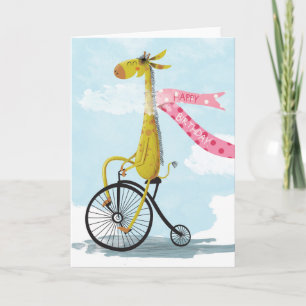 Happy Birthday Giraffe Card