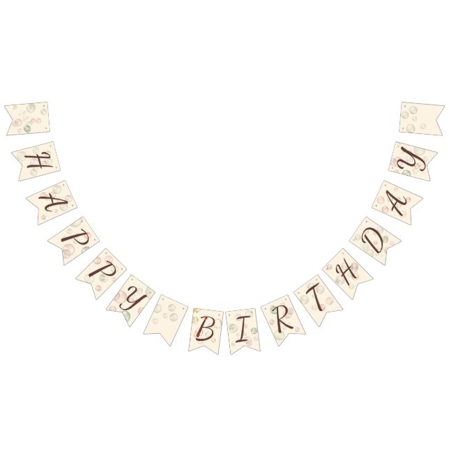 Happy Birthday Girl 01 Bunting Flags (All)