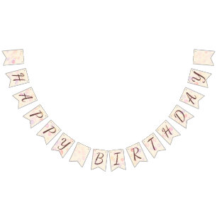 Happy Birthday Girl 01 Bunting Flags