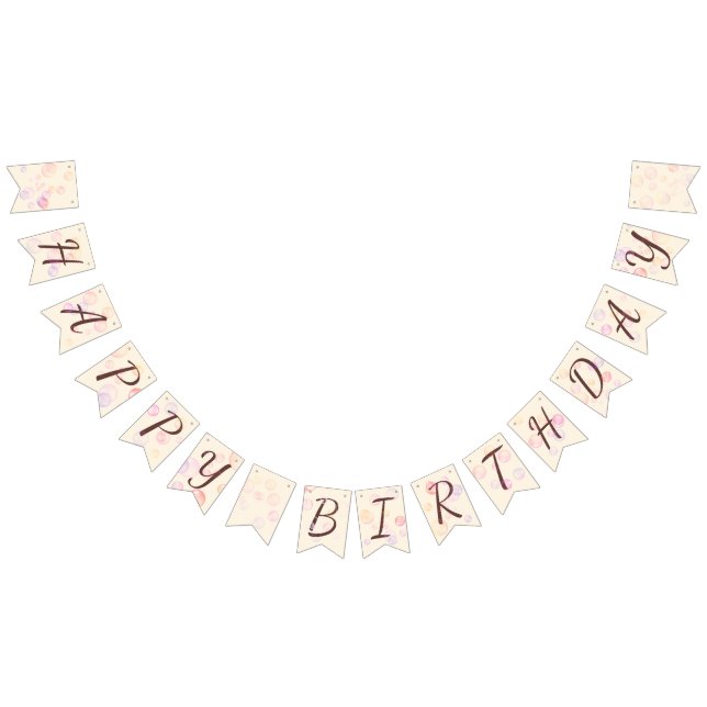 Happy Birthday Girl 01 Bunting Flags (All)