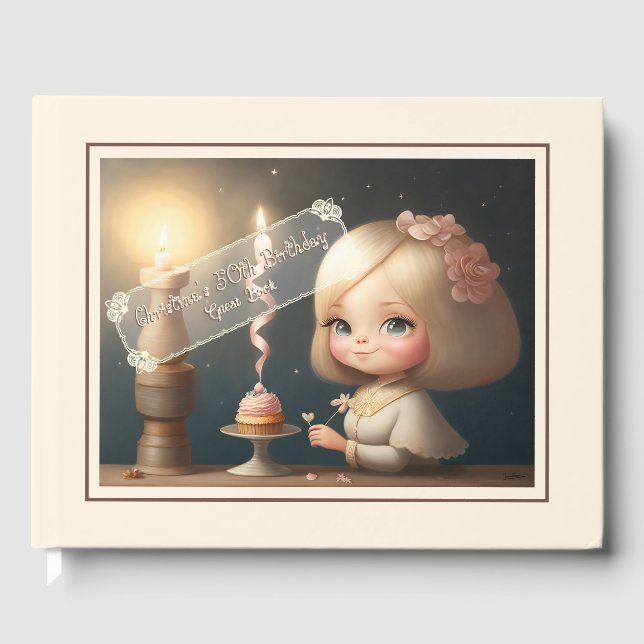 Happy Birthday Girl 01 Guest Book (Front)