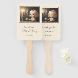 Happy Birthday Girl 01 Hand Fan