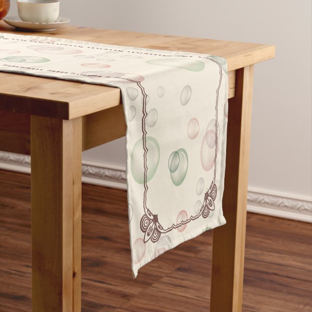 Happy Birthday Girl 01 Short Table Runner (In Situ)