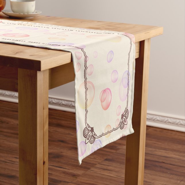 Happy Birthday Girl 01 Short Table Runner (In Situ)