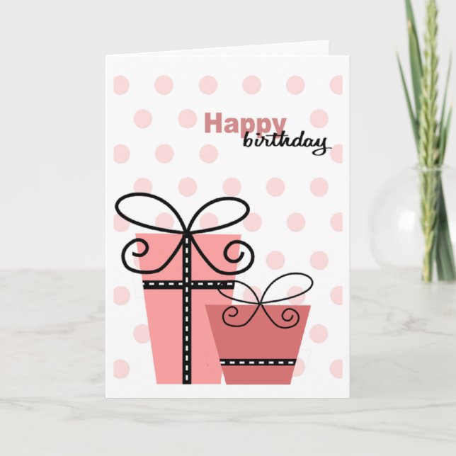 Happy Birthday Girl Card (Front)