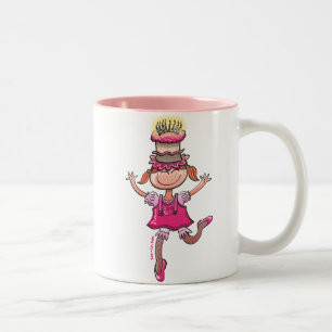 Happy Birthday Girl Two-Tone Coffee Mug