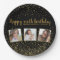Happy Birthday Gold Glitter Photos Any Year Custom