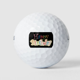 Happy Birthday Golf Balls