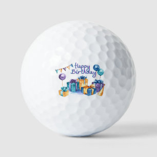 Happy Birthday Golf Balls