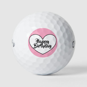 Happy Birthday golf balls by dalDesignNZ