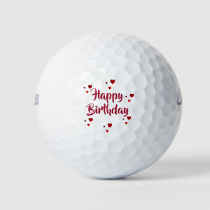 Happy Birthday golf balls by dalDesignNZ