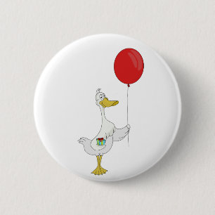 Happy Birthday Goose 2 Inch Round Button