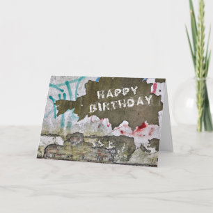 Happy birthday graffiti style card
