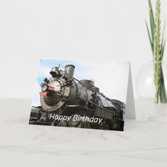 Happy Birthday: Grand Canyon Railway locomotive Card (Front)