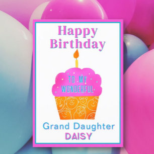 Happy Birthday Grand daughter card