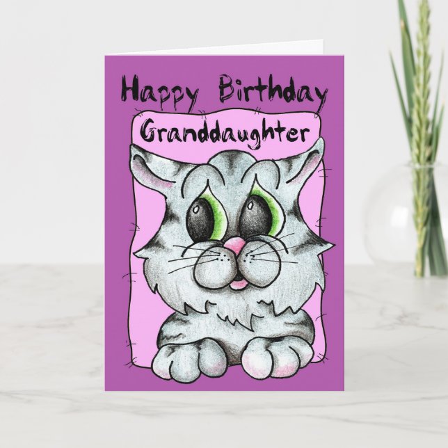 Happy Birthday Granddaughter Card (Front)