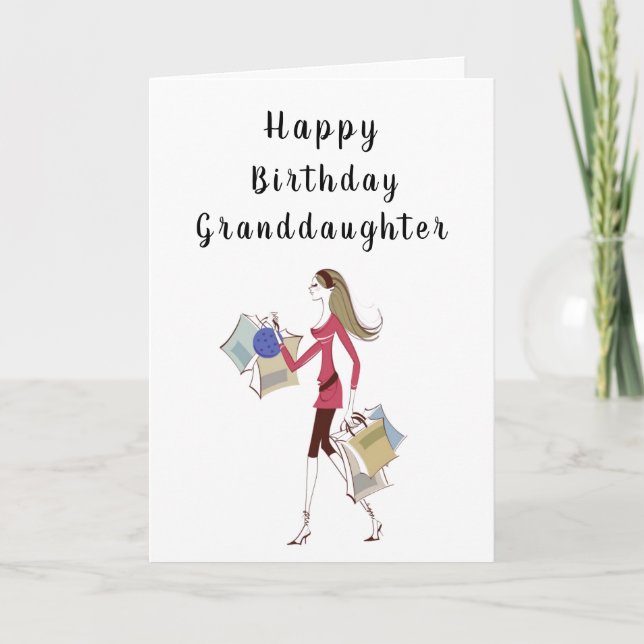 HAPPY BIRTHDAY ***GRANDDAUGHTER*** CARD (Front)
