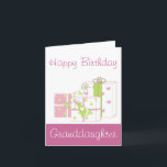 Happy Birthday Granddaughter Card<br><div class="desc">Sweet birthday card for Granddaughter</div>