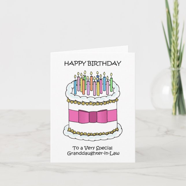 Happy Birthday Granddaughter-in-Law Card (Front)