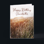 Happy Birthday Grandfather - Rustic Birthday Card<br><div class="desc">Custom birthday card featuring rustic sunset photo with "Happy Birthday Grandfather" in script typography. Coloured interior and back. Also available for Instant Download to easily share with friends and family.</div>