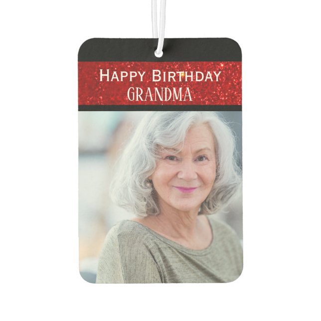 Happy Birthday Grandma Air Freshener (Back)