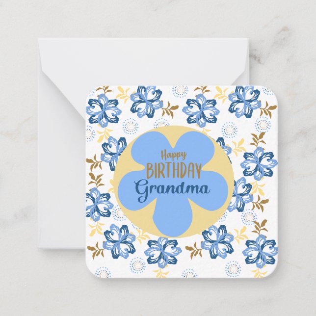 Happy Birthday Grandma Card (Front)