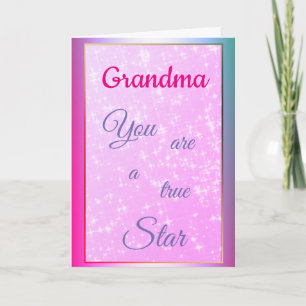 Happy Birthday Grandma design Card