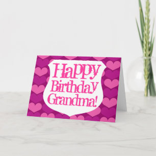 Happy Birthday Grandma greeting card