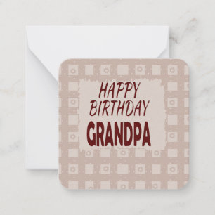 Happy Birthday Grandpa: Card
