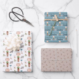 Happy Birthday Grandpap Wrapping Paper Sheets