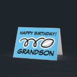 Happy Birthday Grandson athletic rugby ball sports Card<br><div class="desc">Happy Birthday Grandson athletic rugby ball sports greeting Card . Wish your grandchild a Happy Birthday with this sporty greeting card for kids. Cute print for boys and girls. Also great for son in law and other family members.</div>