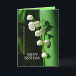 Happy Birthday Great Granddaughter Lily of the Val Card<br><div class="desc">Lily of the Valley is a favourite flower to celebrate birthdays,  especially in the spring. You can personalize and change the text and upload your own photographs.</div>