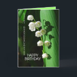 Happy Birthday Great Granddaughter Lily of the Val Card<br><div class="desc">Lily of the Valley is a favourite flower to celebrate birthdays,  especially in the spring. You can personalize and change the text and upload your own photographs.</div>