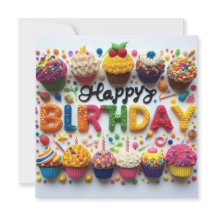 Happy Birthday greeting card 