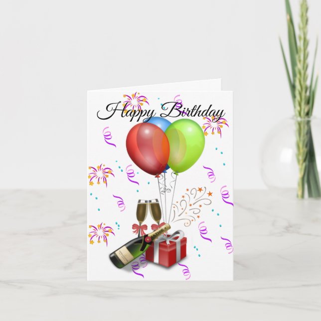 Happy birthday Greeting Card (Front)