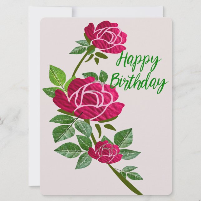 Happy Birthday Greeting card (Front)