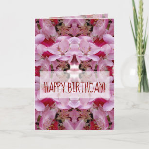 Happy Birthday  Greeting Card, Floral Dream Card