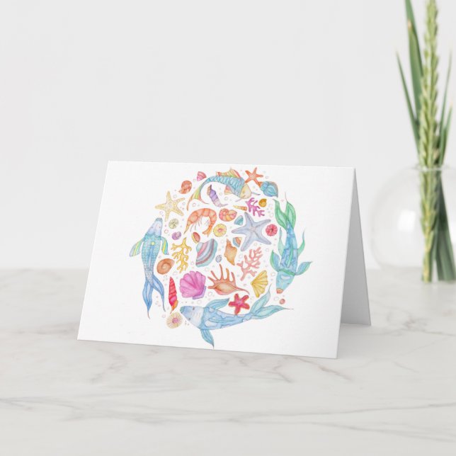 Happy Birthday greeting card for every sealover (Front)