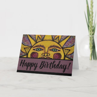 Happy Birthday Greeting Card-Winter Solstice Card