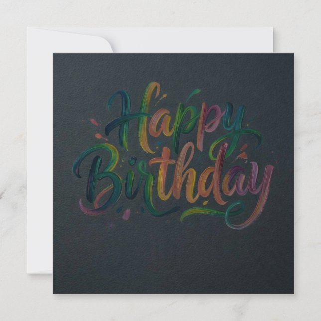 Happy Birthday Greeting Cards  (Front)