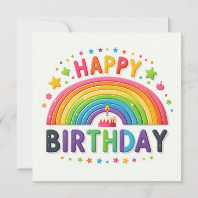 Happy Birthday Greeting Cards  (Front)