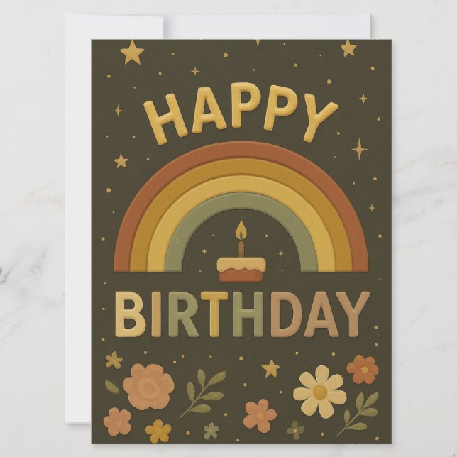 Happy Birthday Greeting Cards  (Front)