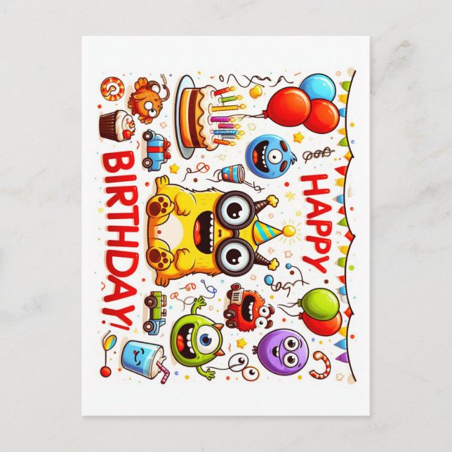 Happy Birthday Greeting Cards  (Front)